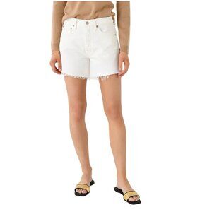 AGOLDE Women's Parker Long Vintage Short - White - Size 28
